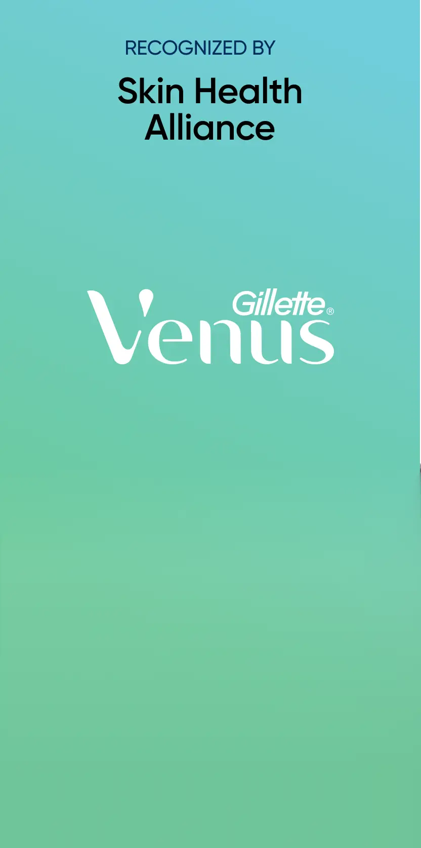 Gillette Venus razor recognized by Skin Health Alliance