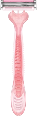 Simply Disposables razor designed for women's shaving, featuring a comfortable grip and smooth blades for an effortless experience.