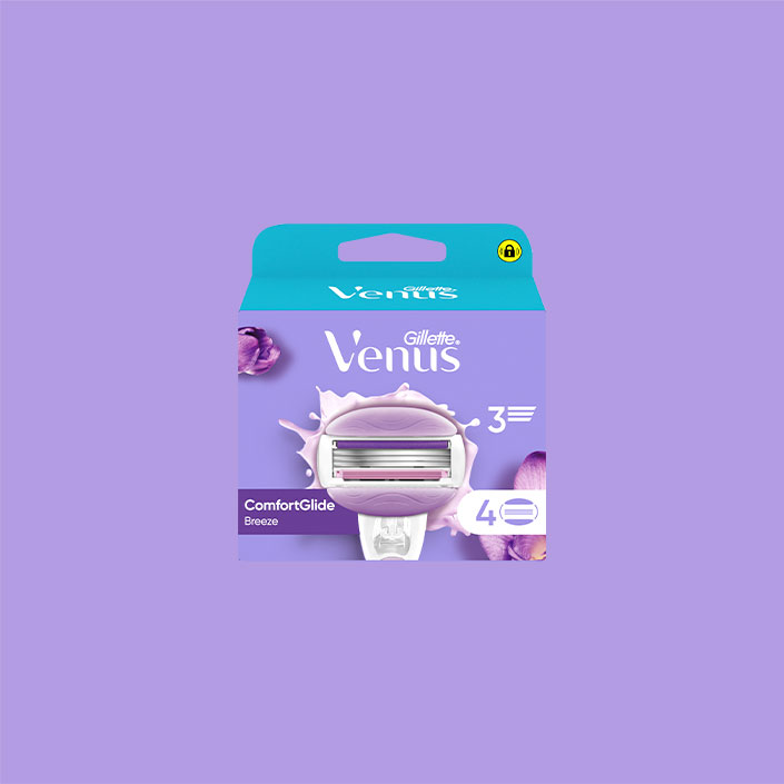 Gillette Venus Comfortglide Breeze Refills lames de rechange paquet de 4