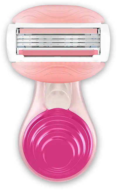 Gillette Venus ComfortGlide Spa Breeze Snap Razor: White tea scented gel bars, 3 blades for a close and smooth shave, Pivoting head for hard to reach areas and Convenient & Compact mini handle