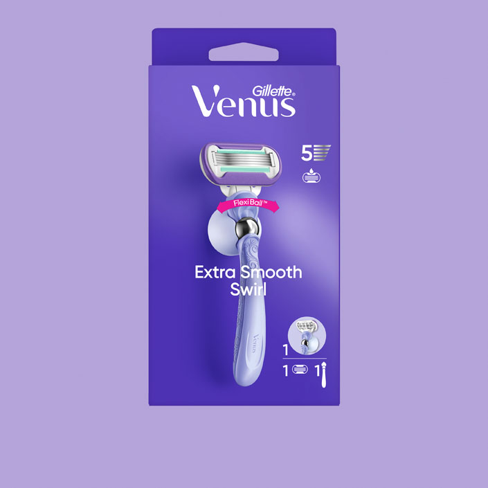 Nachfüllbare Rasierer – Extra Smooth Swirl Rasierer 1er-Packung