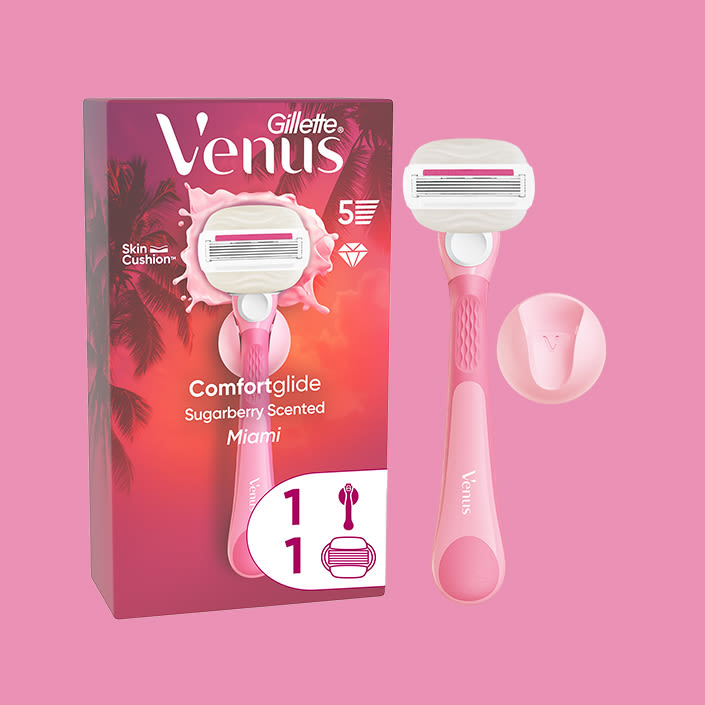 ComfortGlide Sugarberry Miami Vibes Razor package with one refill