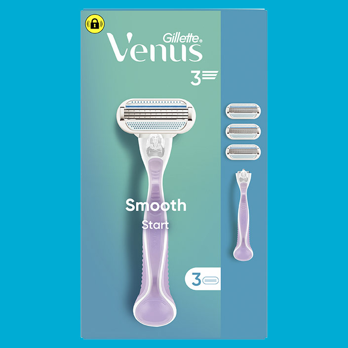 Gillette Venus Smooth Start package with two refills