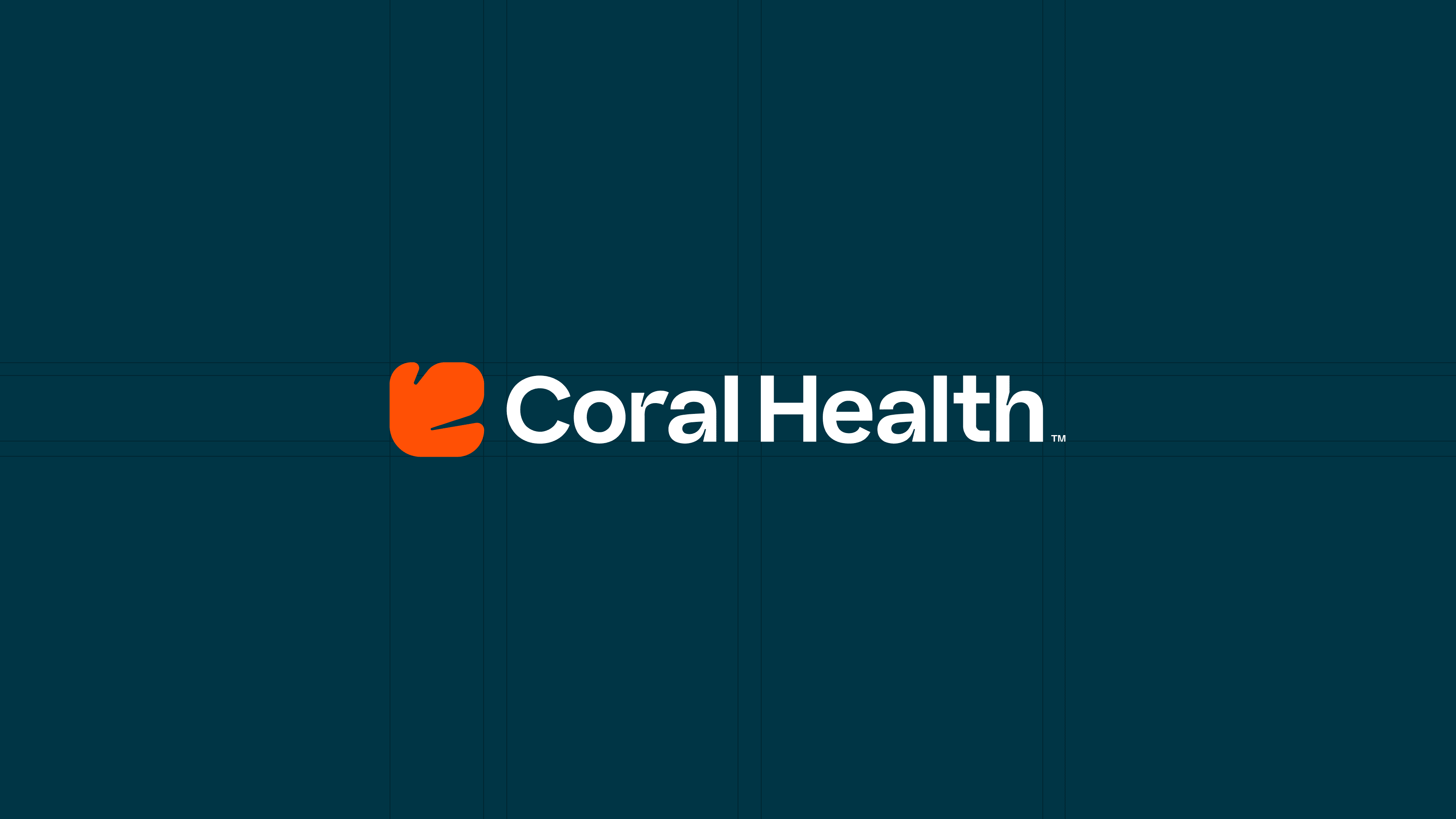 Coral Health logo on blue
