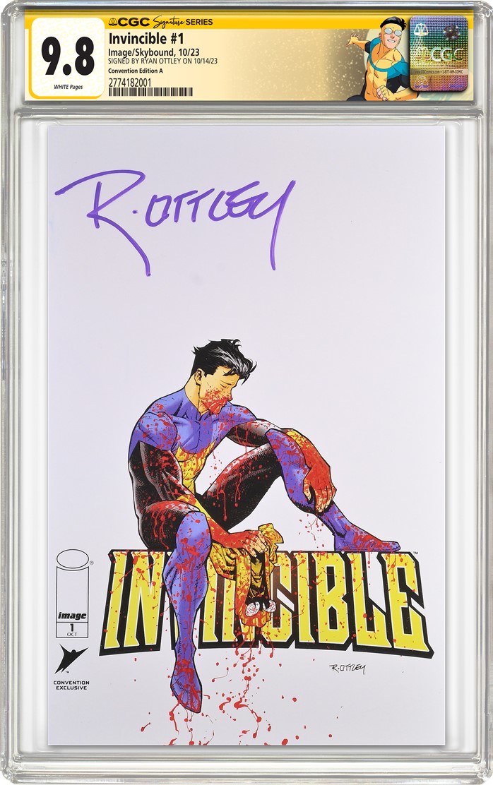 Multiverse　Ryan McGinness　直筆サイン　限定1000部 Two Titans of the Invincible Universe Get New CGC Custom Labels