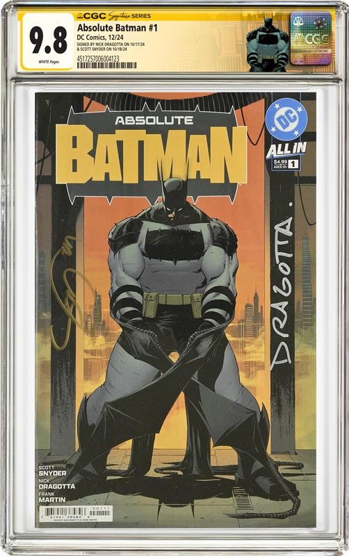 【世界数量限定】シリアル入り｜BATMAN 海外製 特大ポスター People of Gotham… Introducing the New CGC Absolute Batman Custom