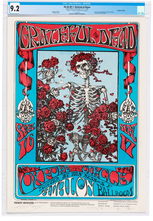CGC-graded Jimi Hendrix 'Flying Eyeball' Poster Sells for Record