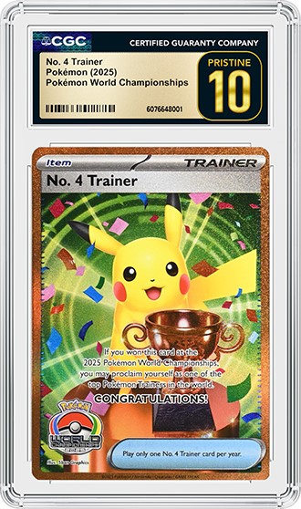 CGC Grades No. 4 Trainer from the 2025 Pokémon World Championships
