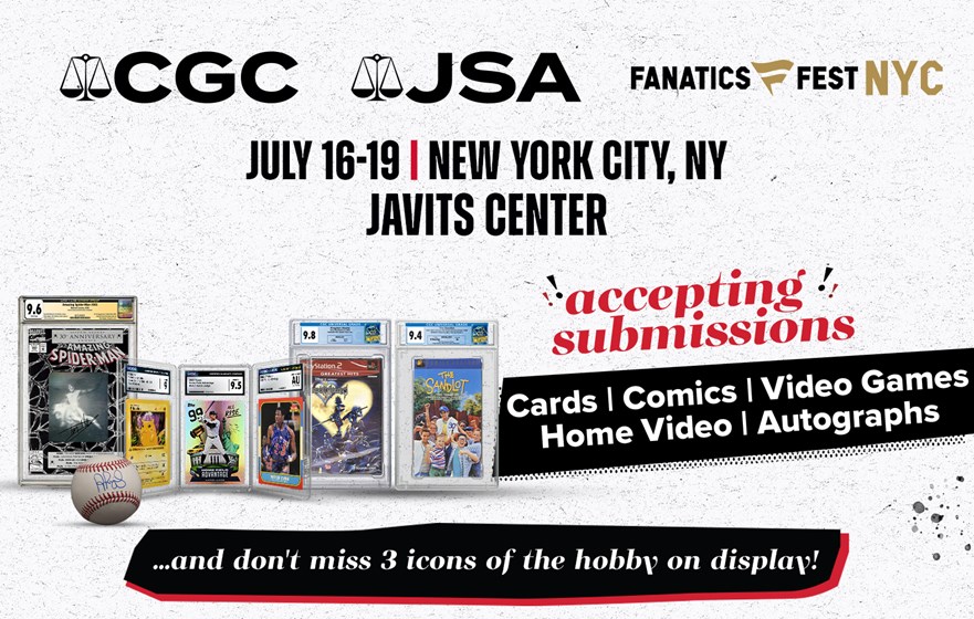CGC and JSA Accepting Submissions at Fanatics Fest NYC and
