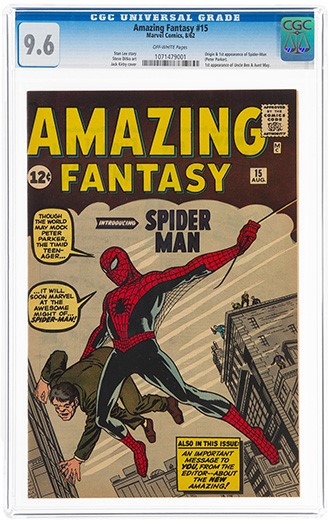 アメコミ CGC 9.6 Amazing Fantasy #15 2019年 CGC-certified Amazing Fantasy #15 Will Sell for Over $1 Million