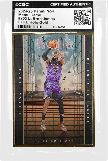 Counterfeit Card Alert: 2024-25 Panini Noir Metal Frame #203