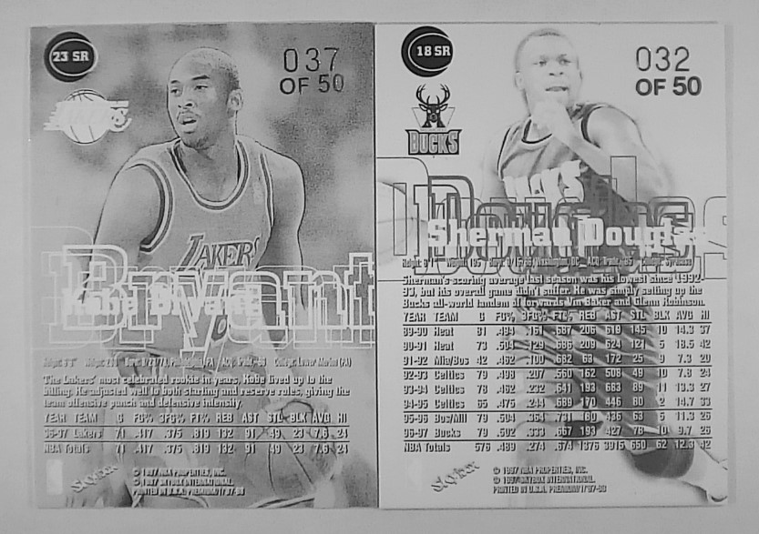 Counterfeit Card Alert: 1997 SkyBox Premium #23 Kobe Bryant - Star