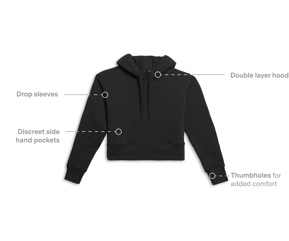 Features Image: Luxe Fleece Cropped Hoodie