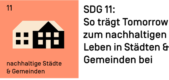SDG 11: So trägt Tomorrow zum nachhaltigen Leben in Städten und Gemeinden bei