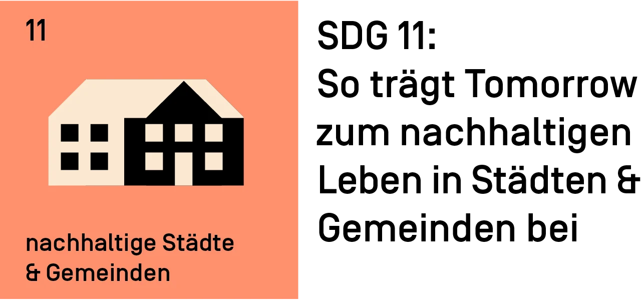 SDG 11: So trägt Tomorrow zum nachhaltigen Leben in Städten und Gemeinden bei