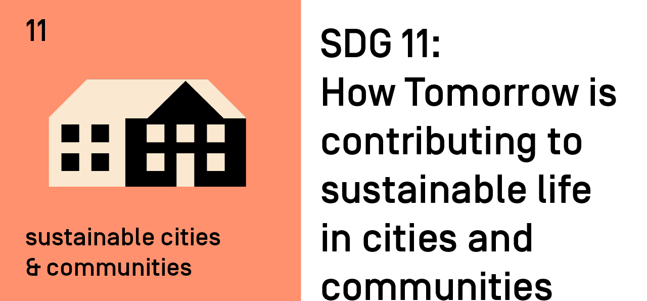 SDG 11: How Tomorrow is contributing to sustainable life in cities and communities
