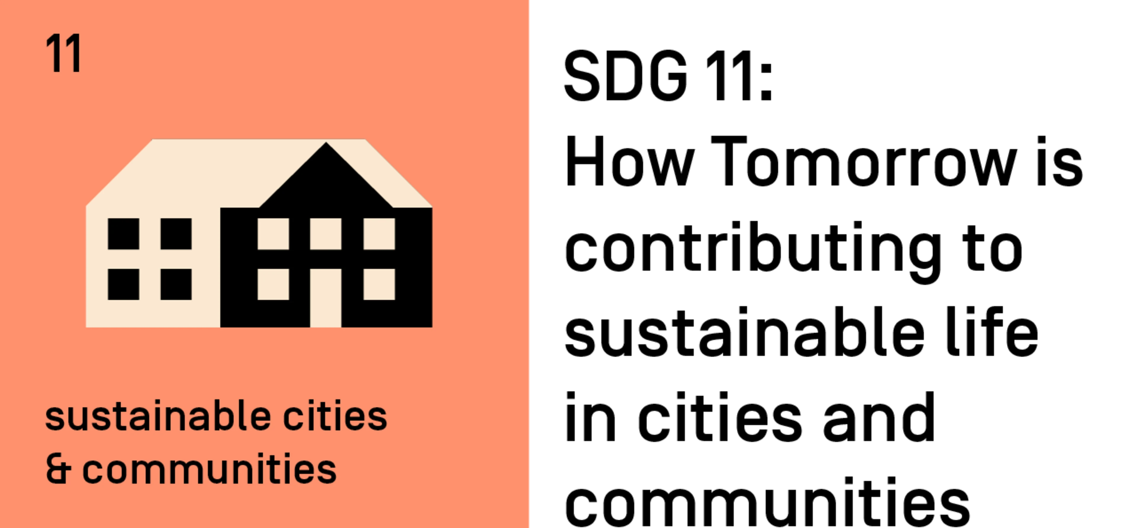 SDG 11: How Tomorrow is contributing to sustainable life in cities and communities