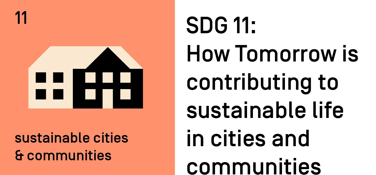 SDG 11: How Tomorrow is contributing to sustainable life in cities and communities