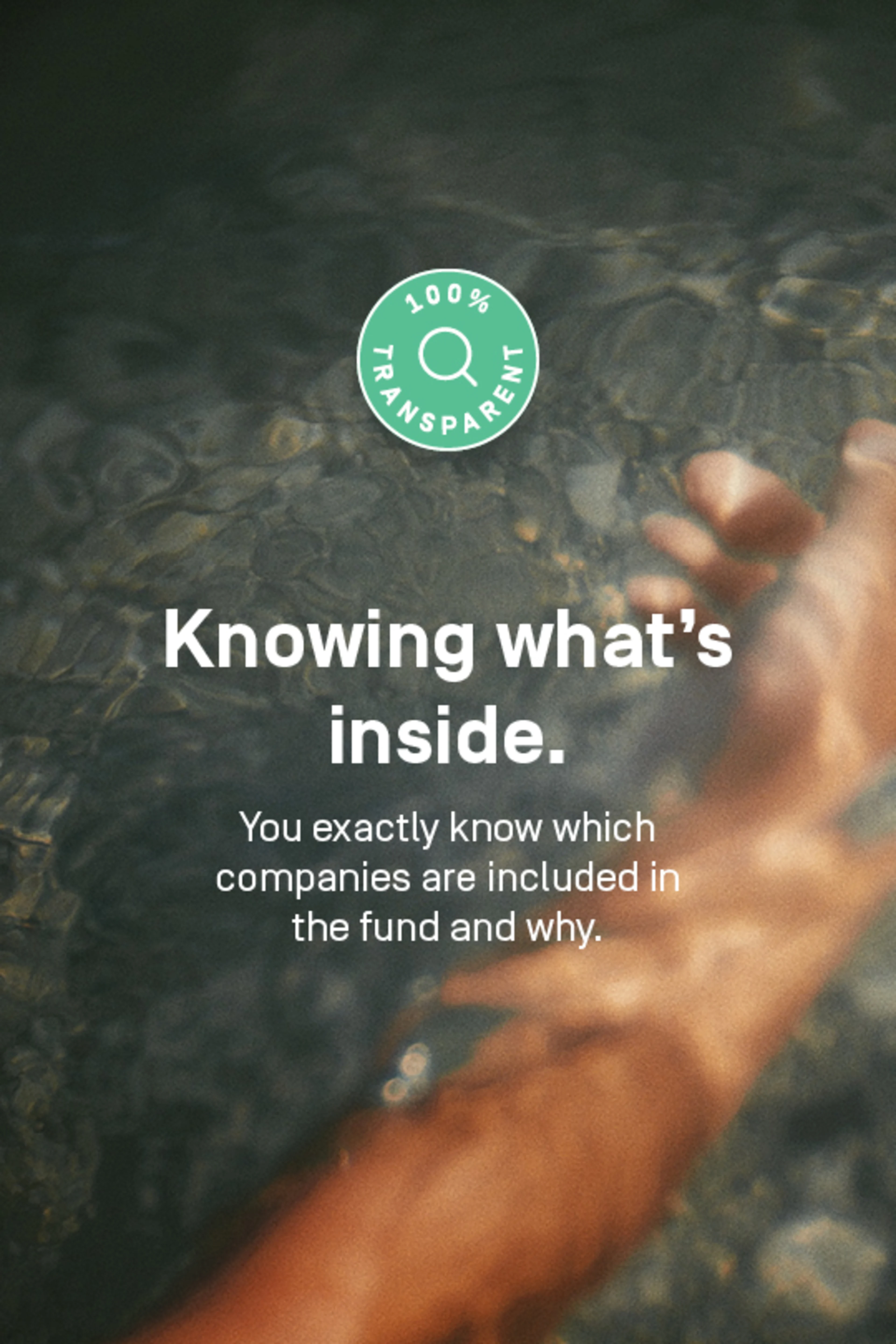 Knowing whats inside.