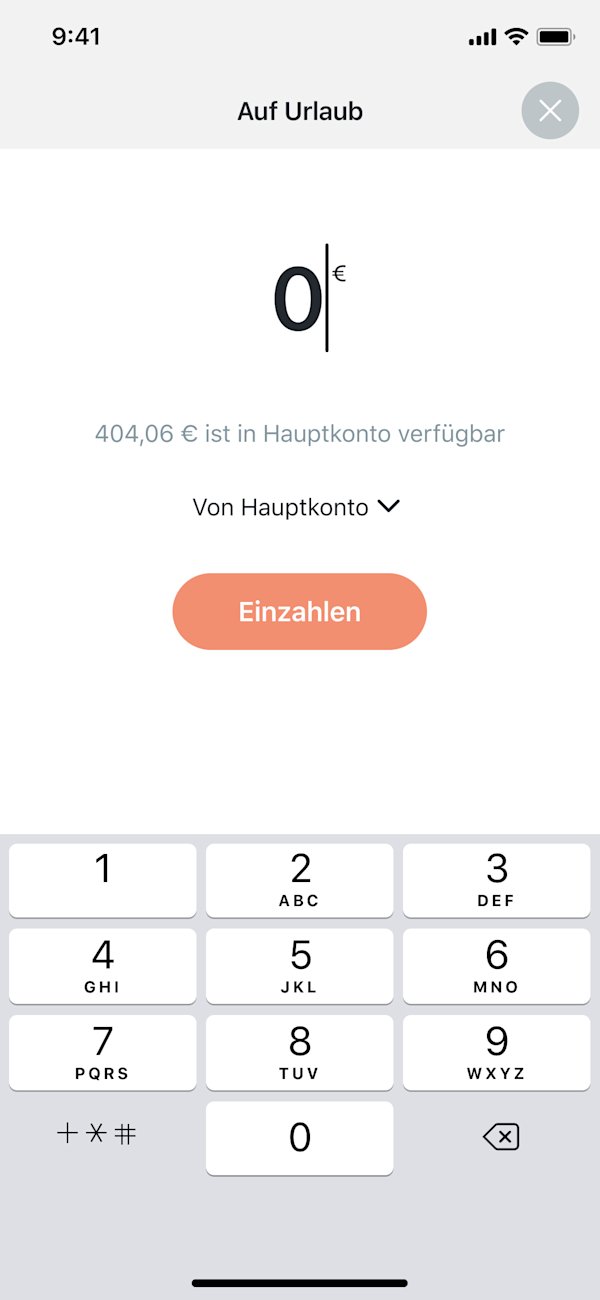 Geld an Pocket überweisen in der App