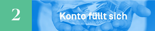 Konto füllt sich
