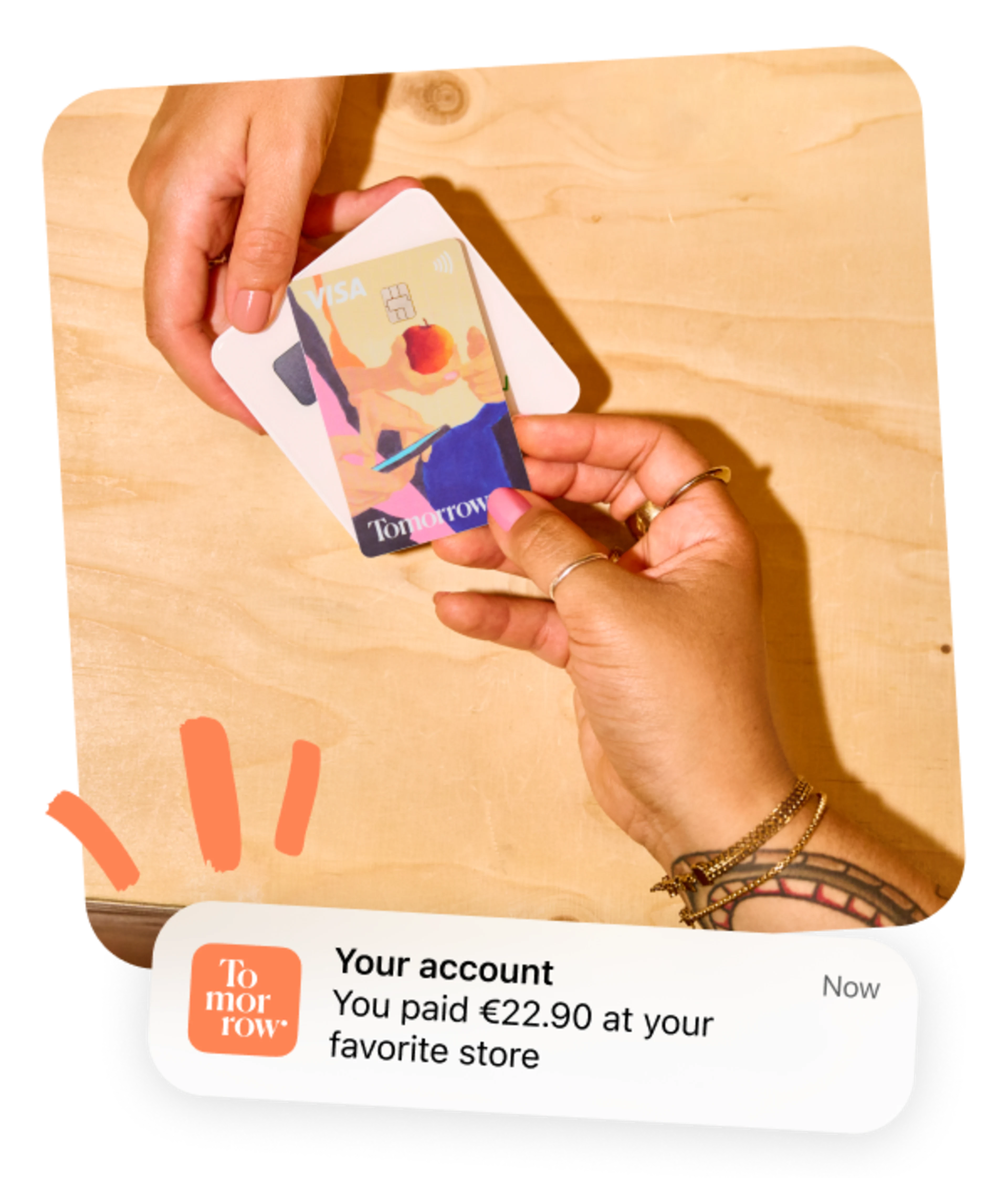 Contactless payment with Tomorrow Card