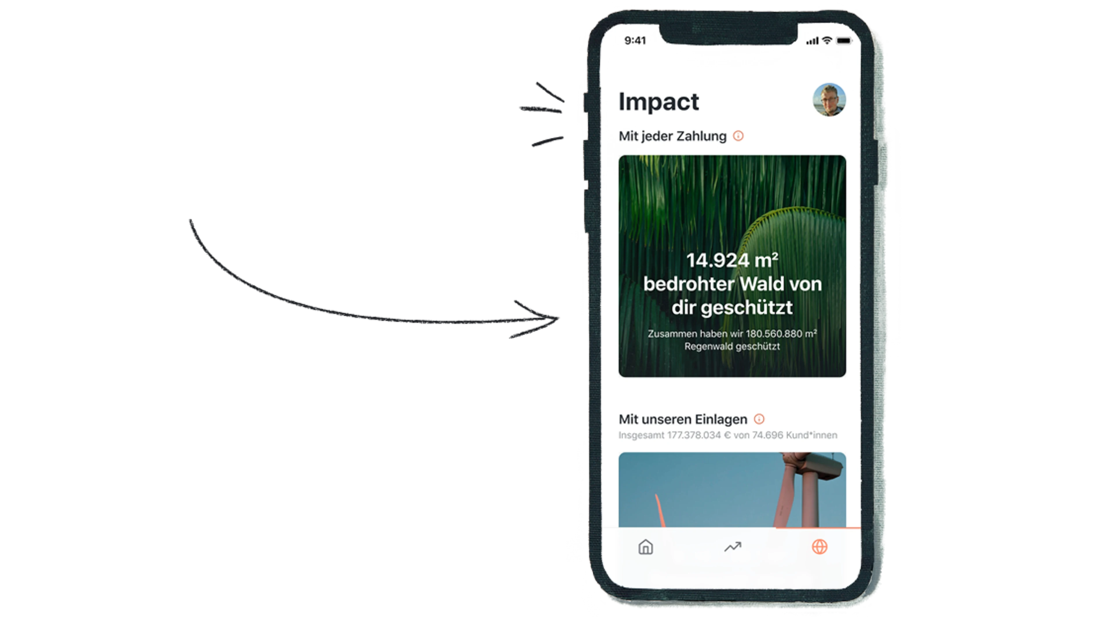 Regenwaldschutz: Weitere Ansicht in der App