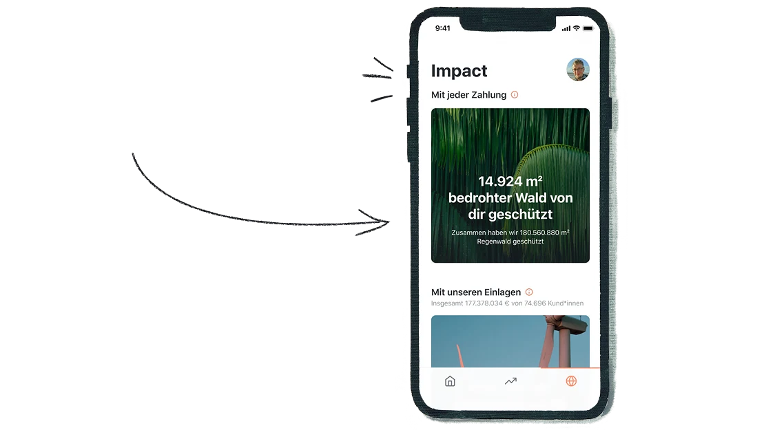 Regenwaldschutz: Weitere Ansicht in der App 