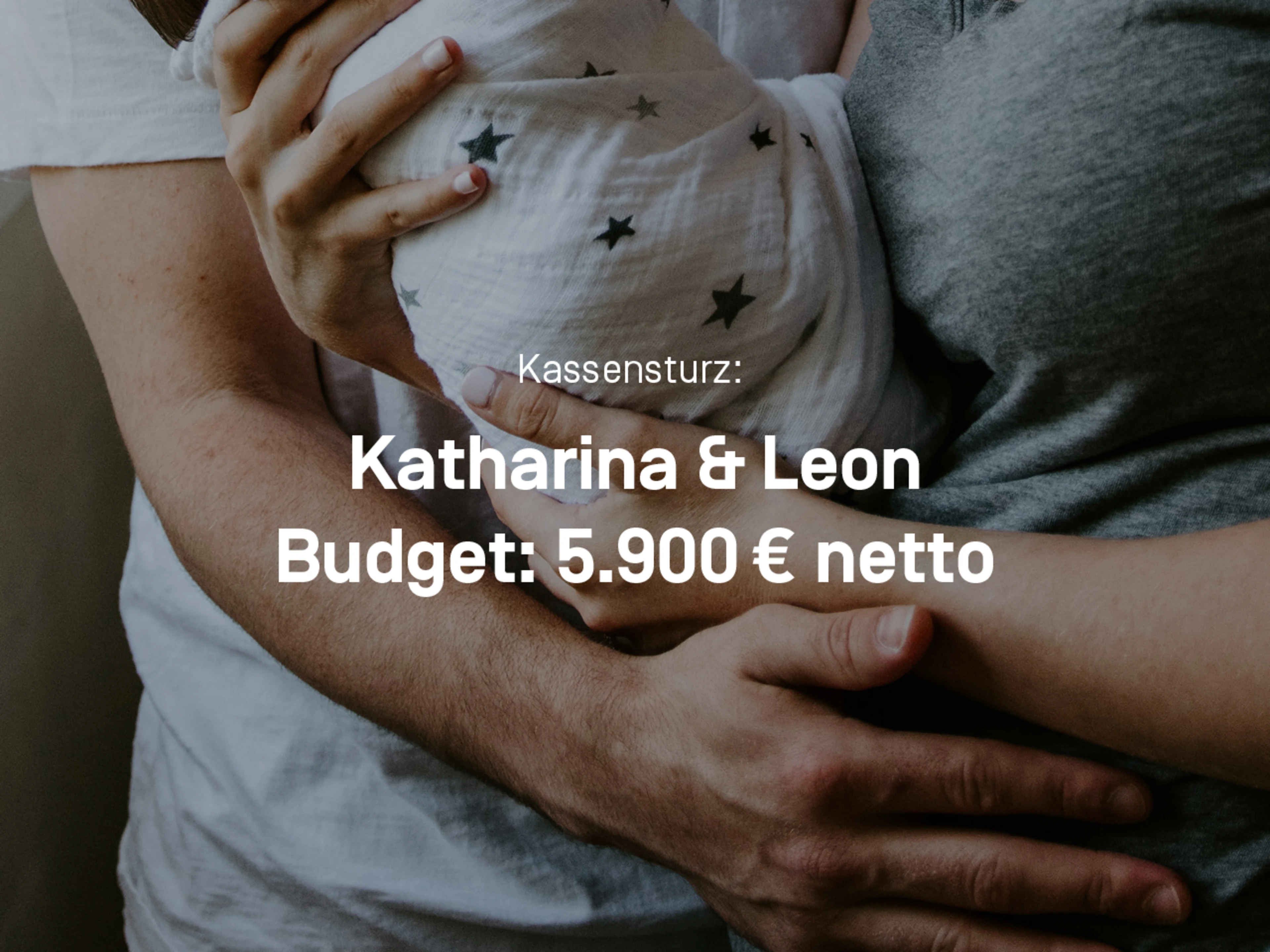 Der Kassensturz mit Katharina und Leon. Ihr Budget: 5.900 Euro netto.