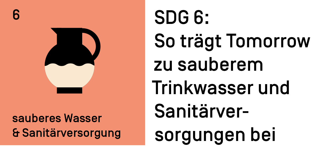 SDG 6: So trägt Tomorrow zu sauberem Trinkwasser und Sanitärversorgungen bei