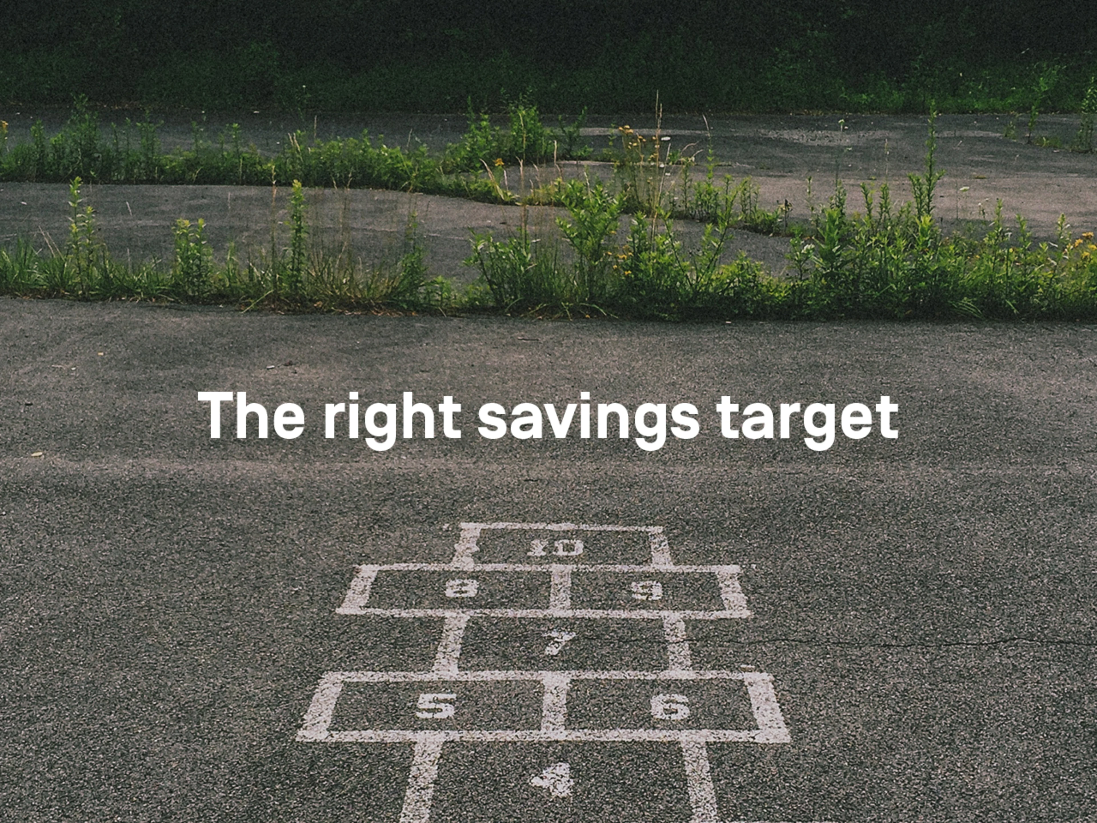 Savings 02 | Start and goal