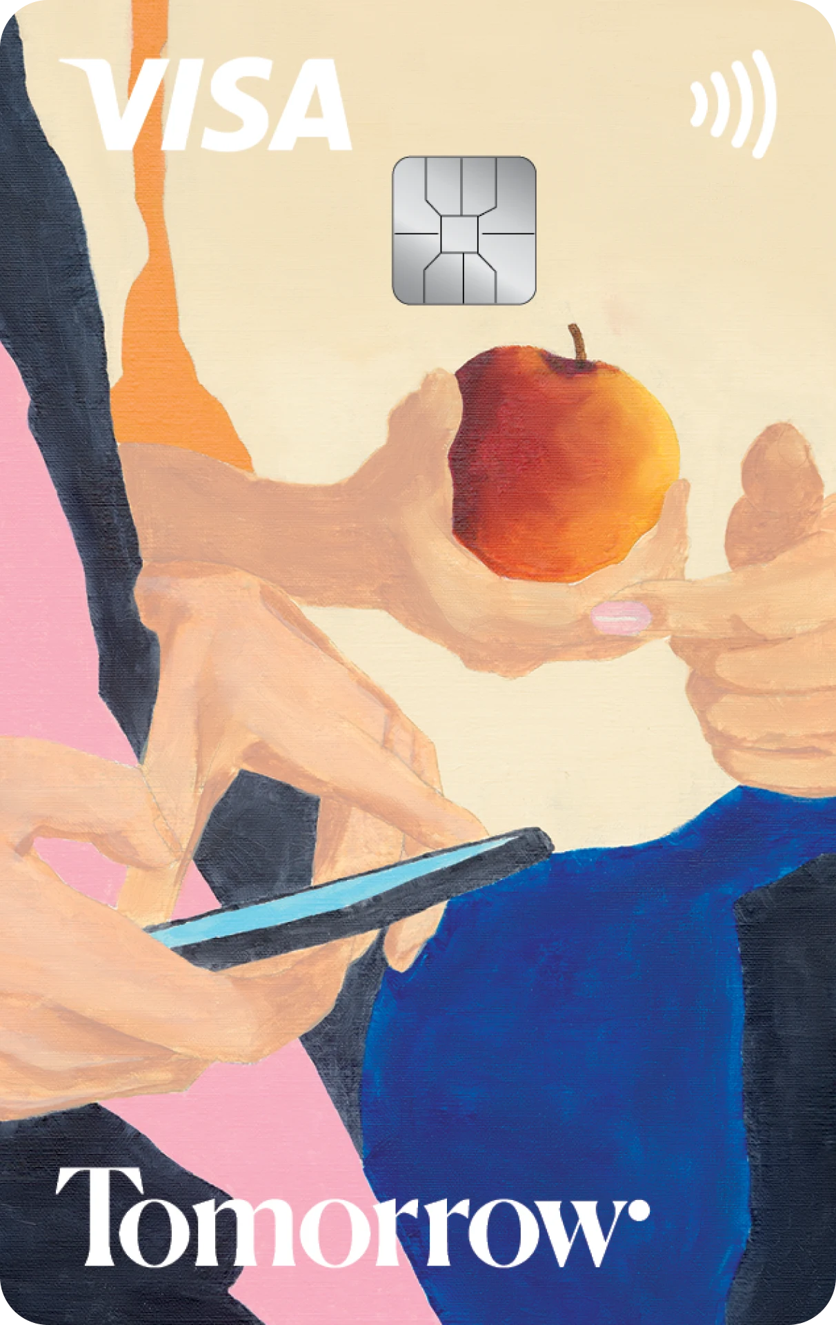 Debit Karte mit Apfel Motiv