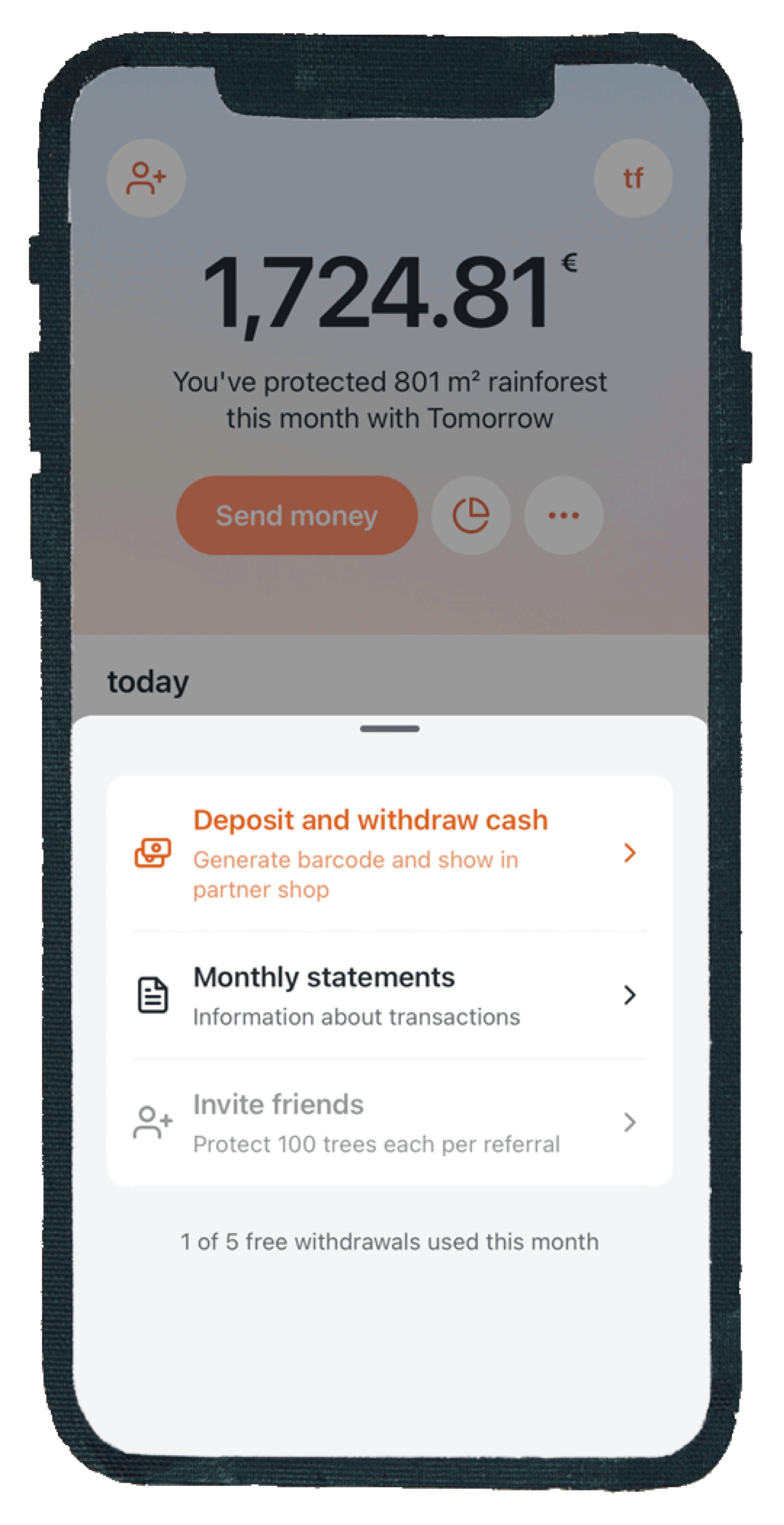 Here you can see the steps in the app, as describe in the article.