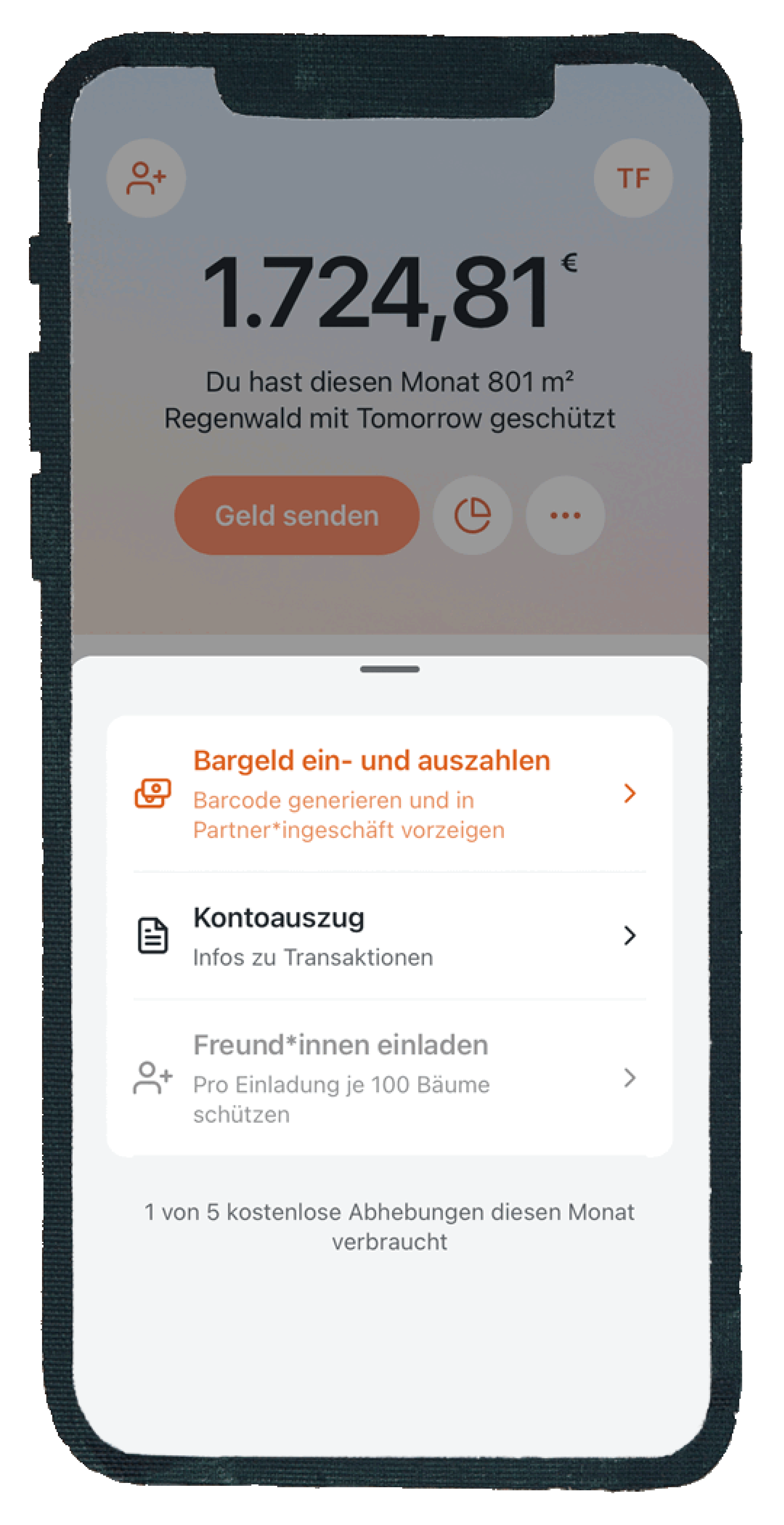 Hier werden die einzelnen Schritte in der App gezeigt, wie im Artikel beschrieben.