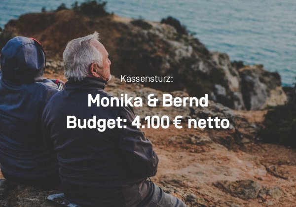 Kassensturz mit Monika und Bernd. Ihr monatliches Budget betträgt 4.100 Euro.