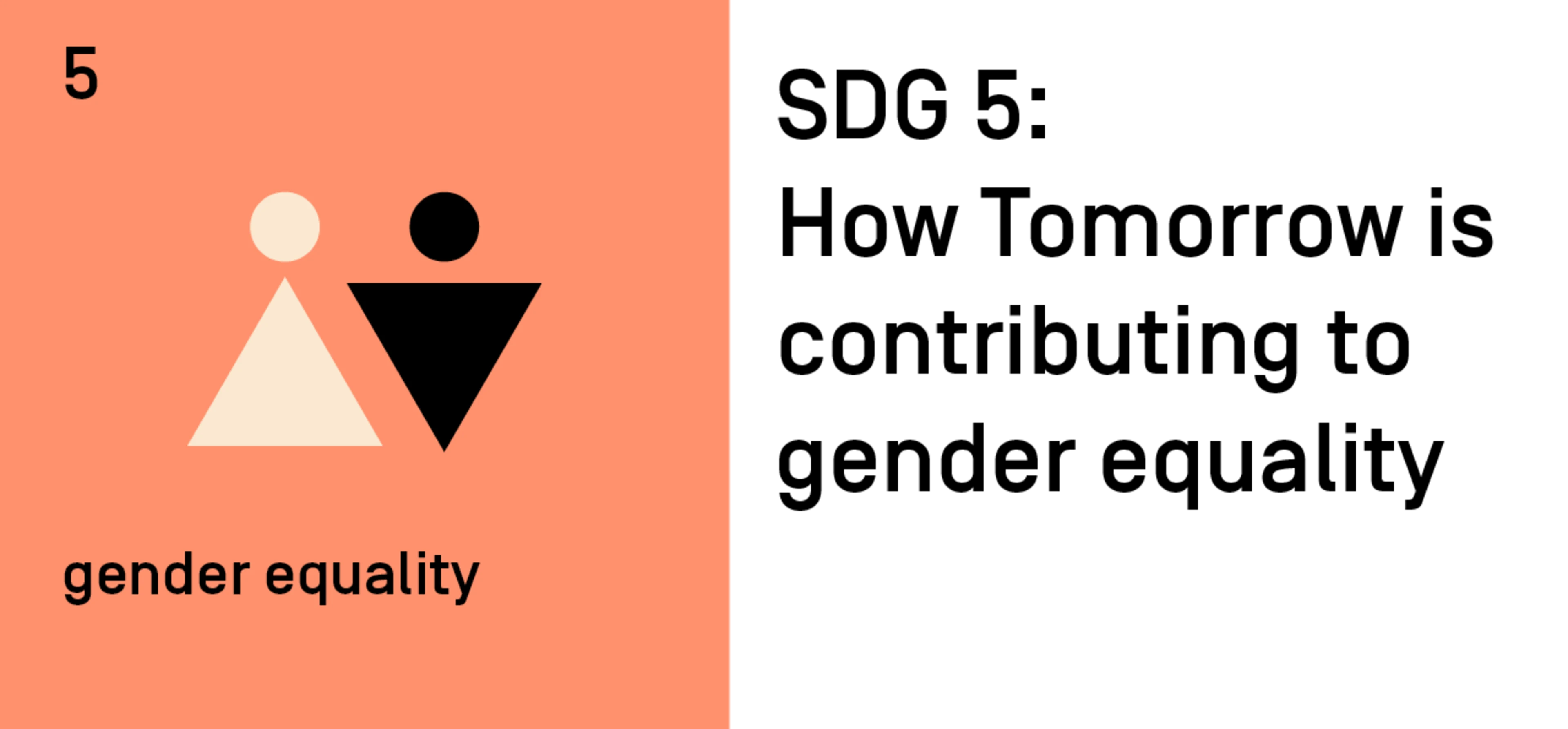 SDG 5: How Tomorrow is contributing to gender equality