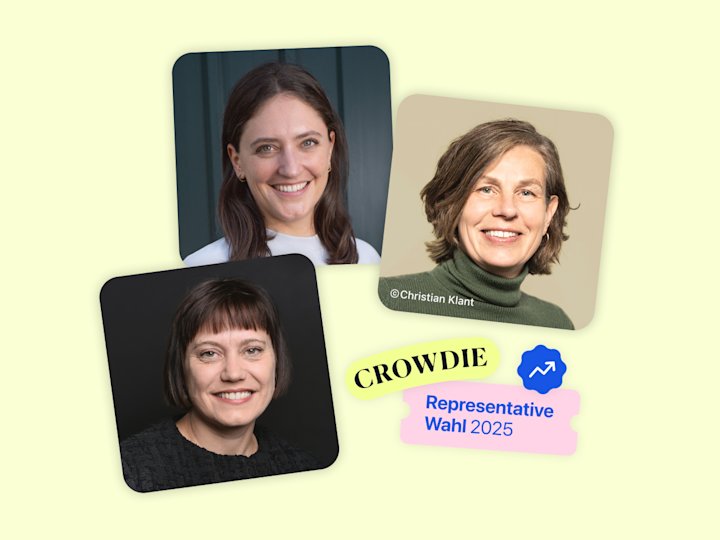 Zu sehen sind Porträtbilder von Anne Geiger, Simone Glass und Nicole Weyde.