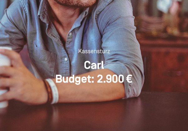 Carl: Monatliches Budget 2.900 Euro