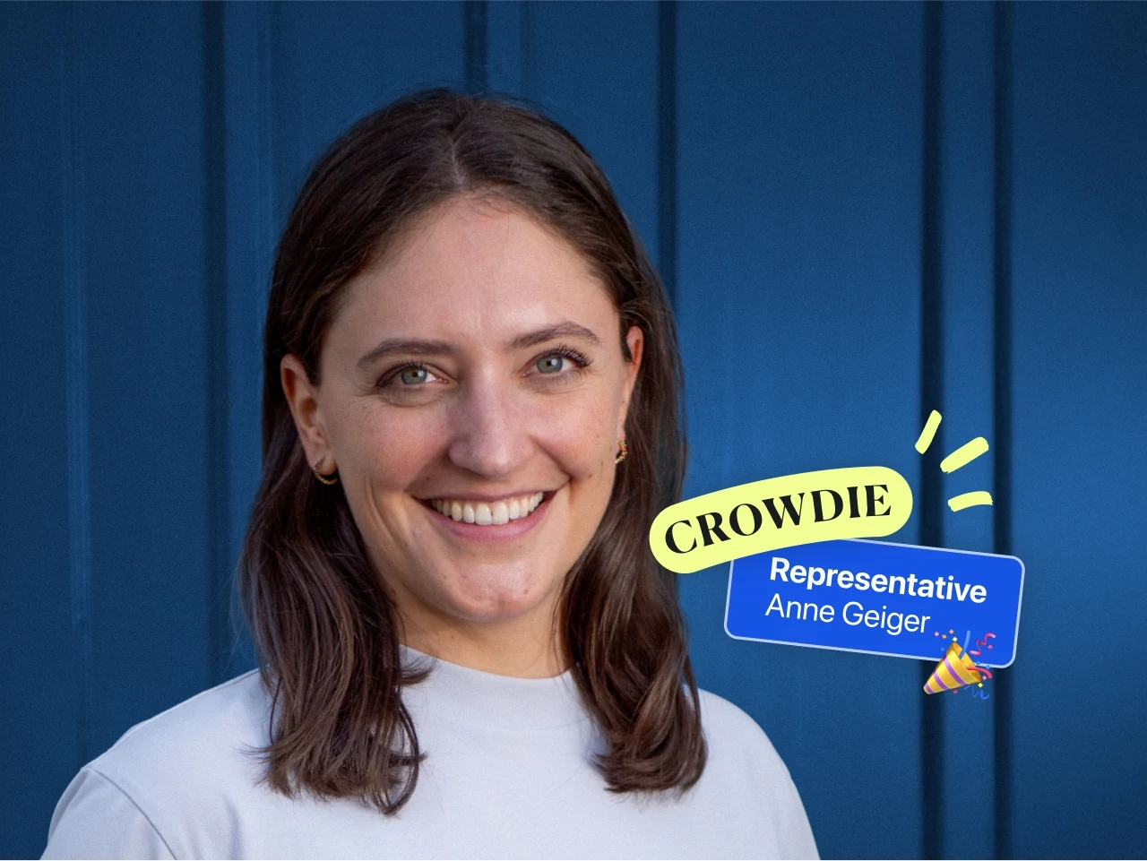 The picture shows a portrait of Anne Geiger, our previous and newly elected representative of the crowd investors.