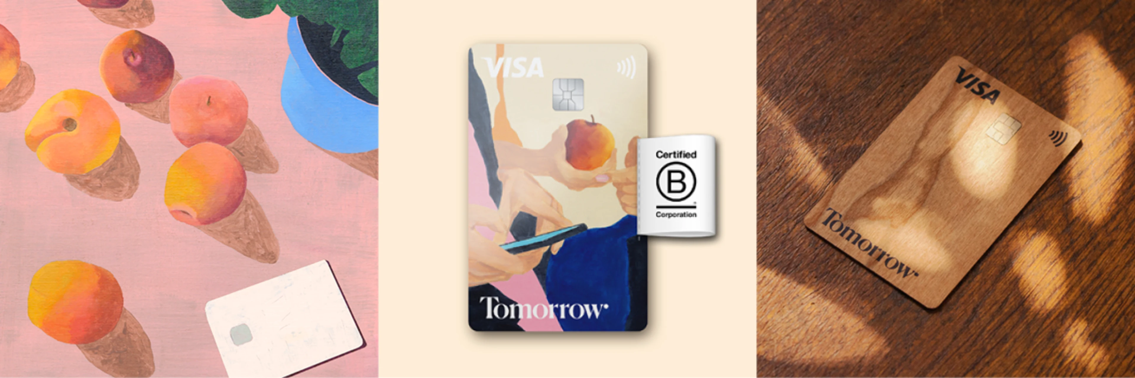 Rebranding / B corp / Wooden card
