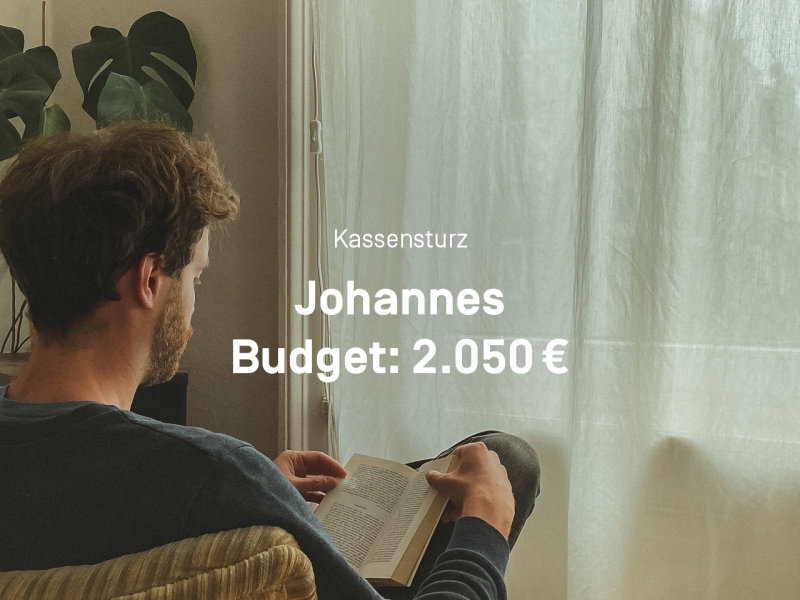 Kassensturz
Johannes
Budget: 2.050 €