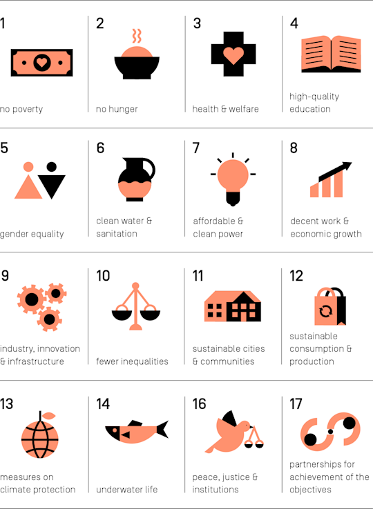 Overview of the 17 Sustainable Development Goals