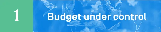 Budget under controll