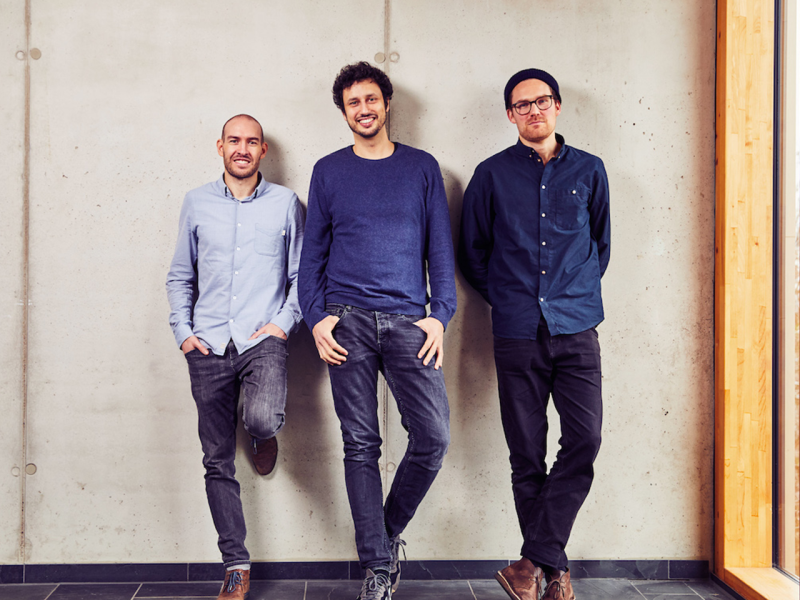 Die drei Gründer: Michael Schwerkart, Inas Nureldin, Jakob Berndt (von links nach rechts)