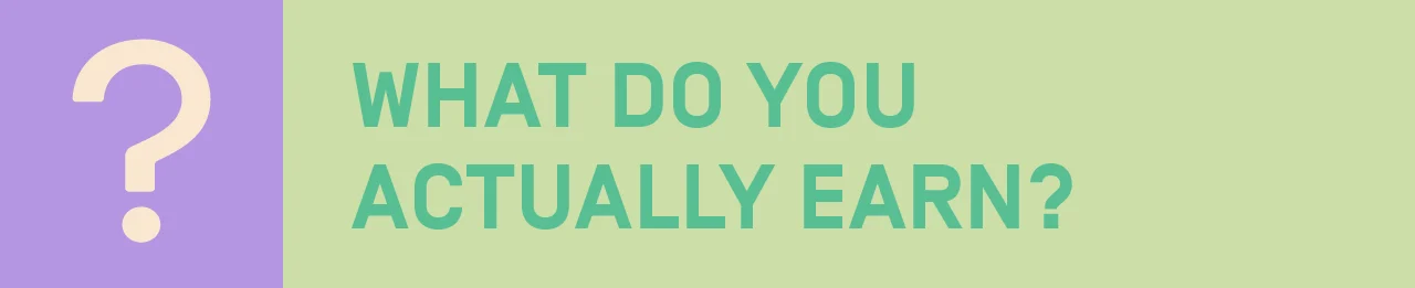 What do you actually earn?