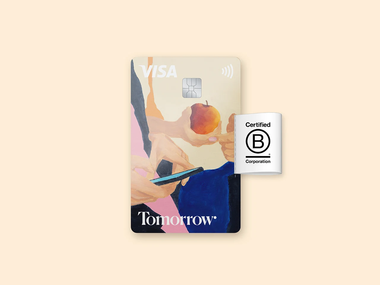 Tomorrow card with B corp badge