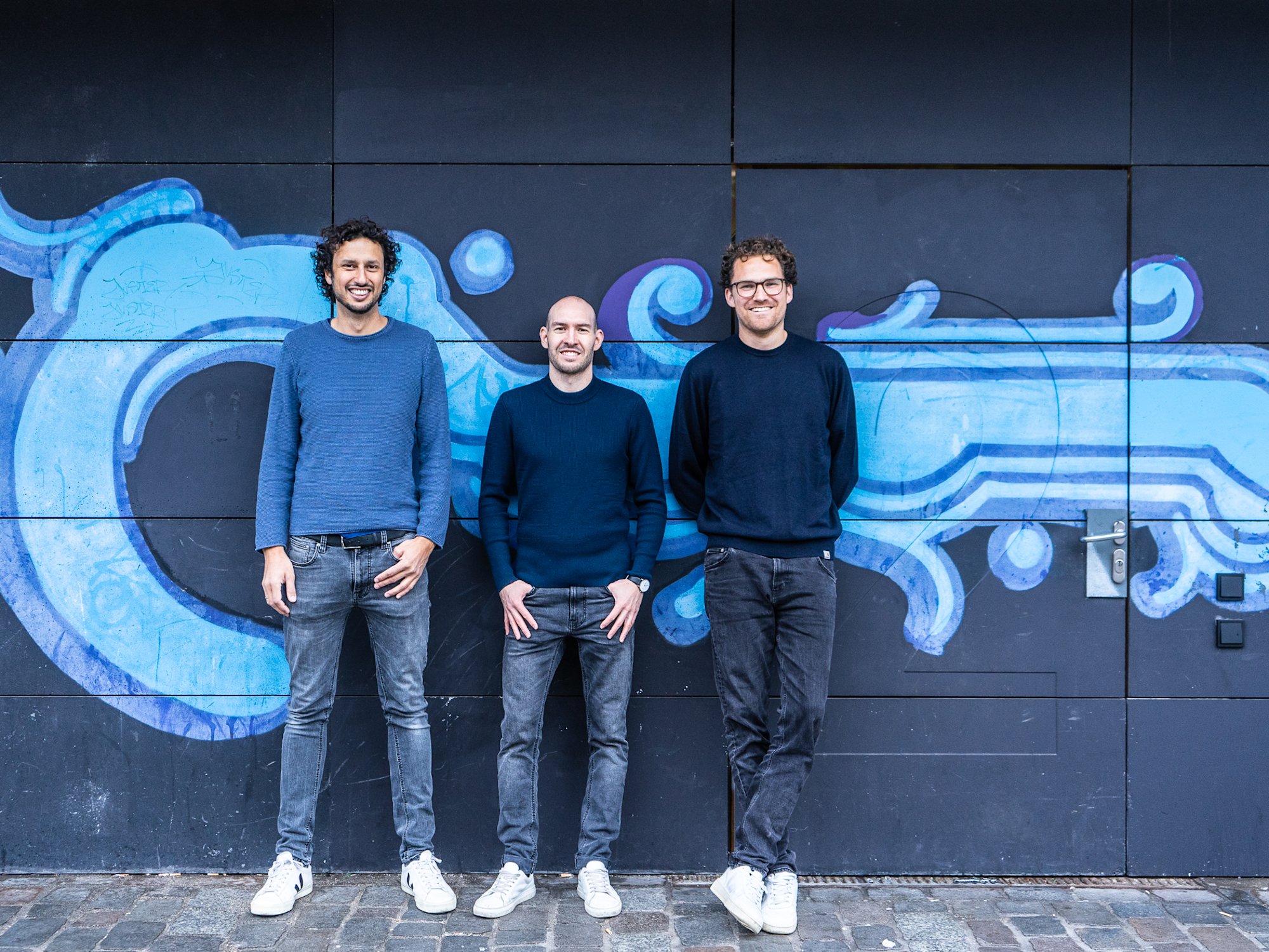 The three founders: Inas Nureldin, Michael Schweikart, Jakob Berndt (from left)