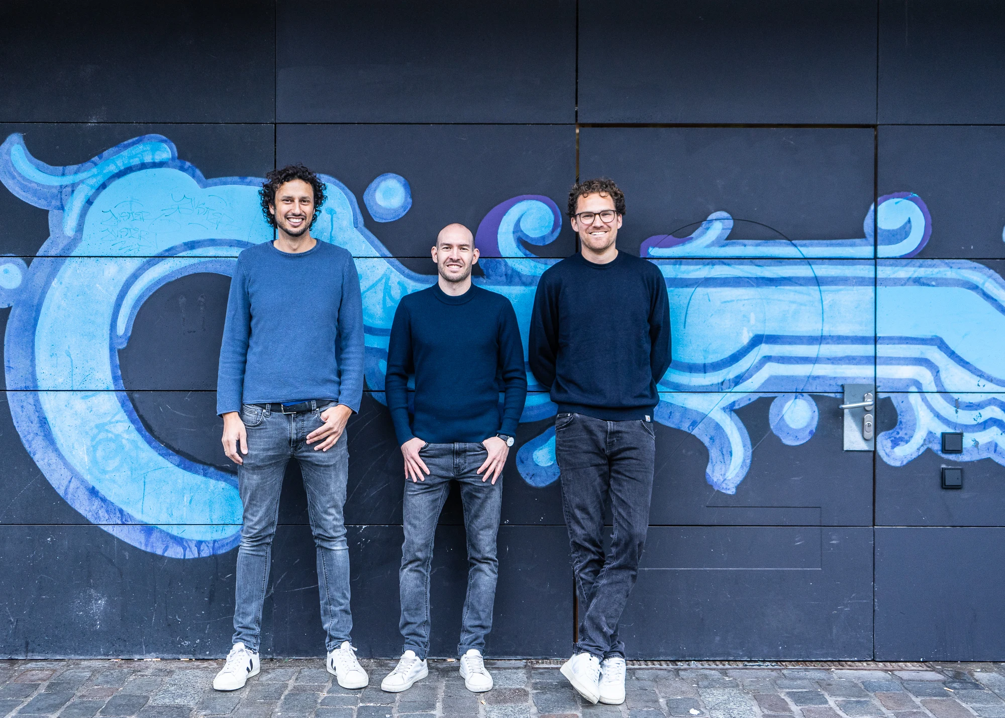 The three founders: Inas Nureldin, Michael Schweikart, Jakob Berndt (from left)