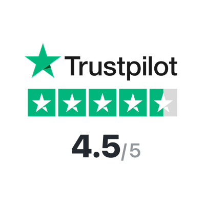 Trustpilot-Bewertung: 4,5/5 Sterne