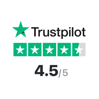 Trustpilot-Bewertung: 4,5/5 Sterne